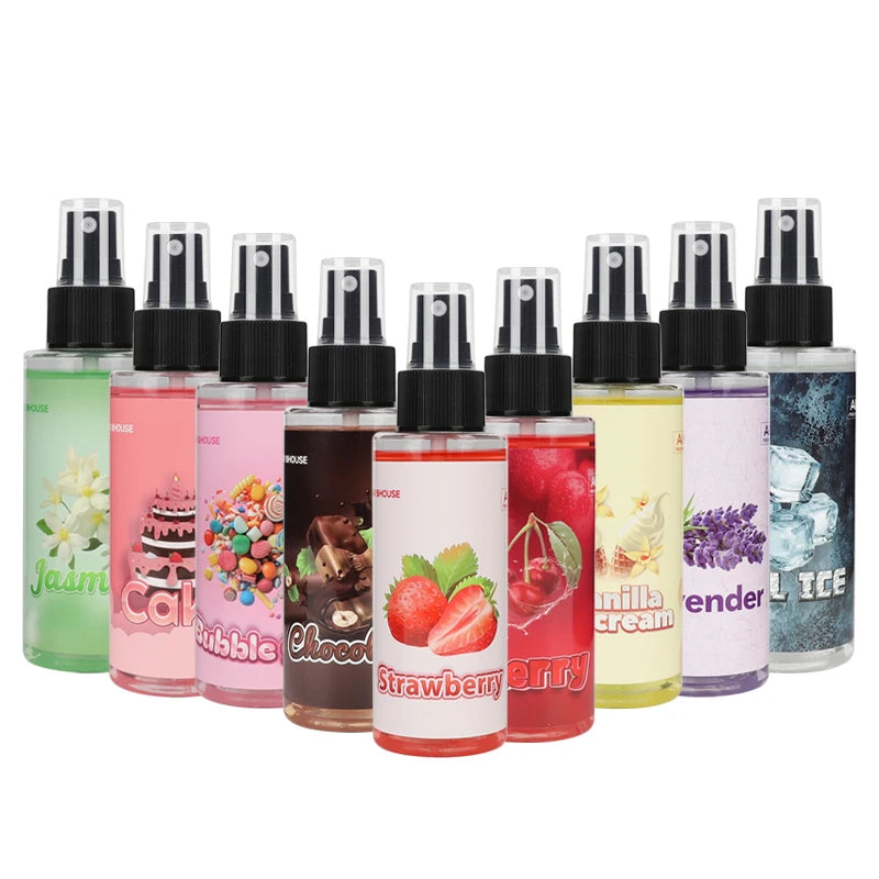 Car Air Freshener Spray Car Fragrance Long-Lasting Light Strawberry/cherry/cake Scent Fresh Perfume Car Interior Deodorant Spray
